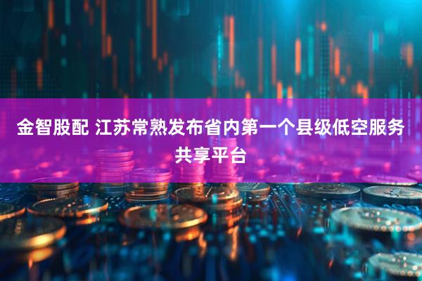 金智股配 江苏常熟发布省内第一个县级低空服务共享平台